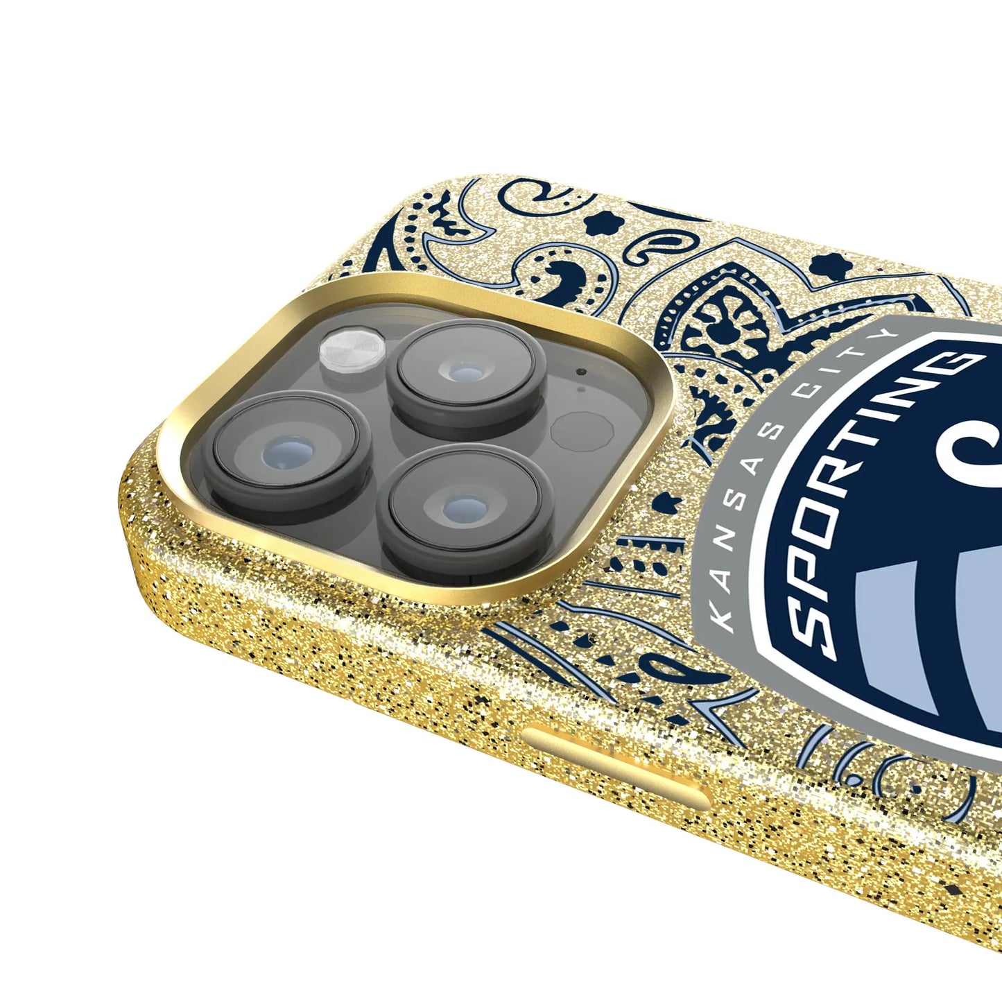 Sporting Kansas City Paisley Bling Phone Case for Apple iPhone
