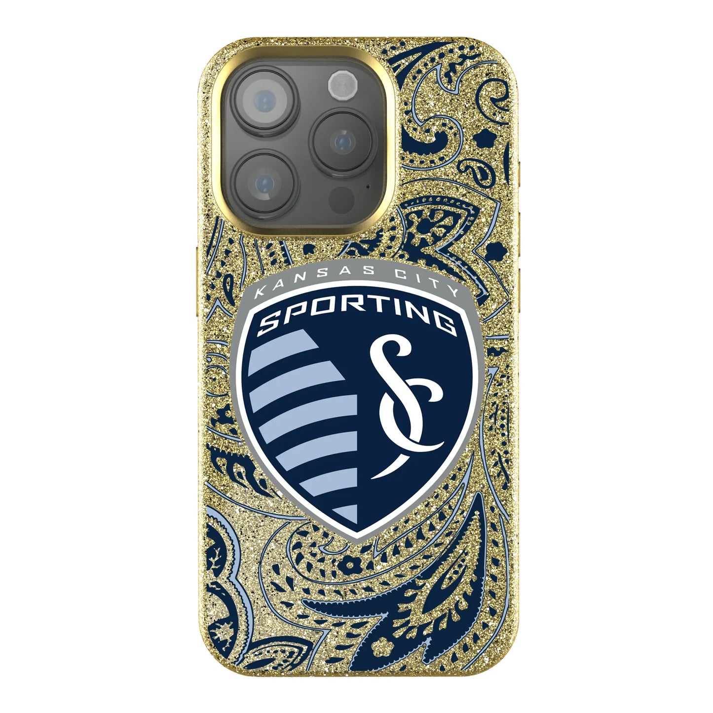 Sporting Kansas City Paisley Bling Phone Case for Apple iPhone