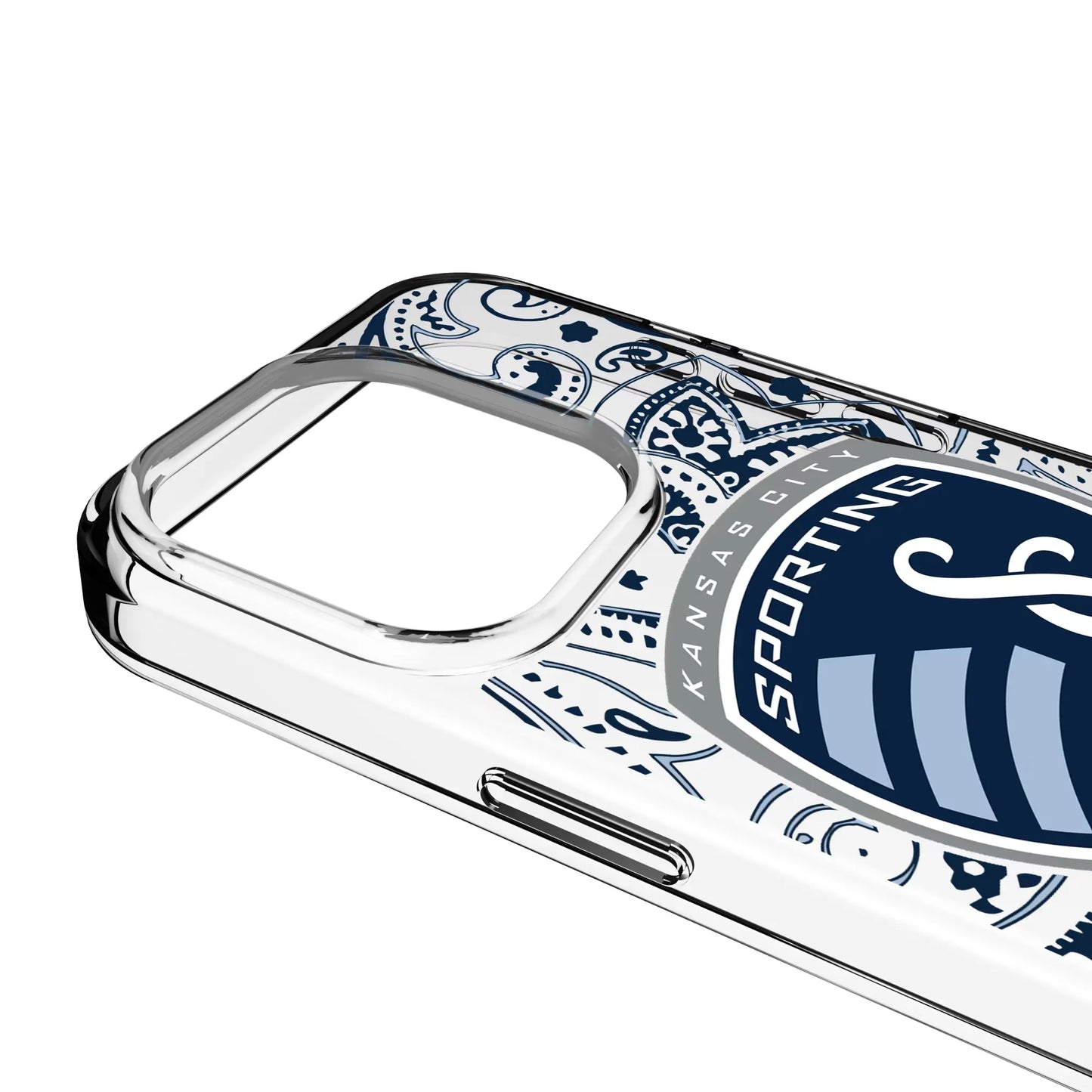 Sporting Kansas City Paisley Clear Phone Case for Apple iPhone