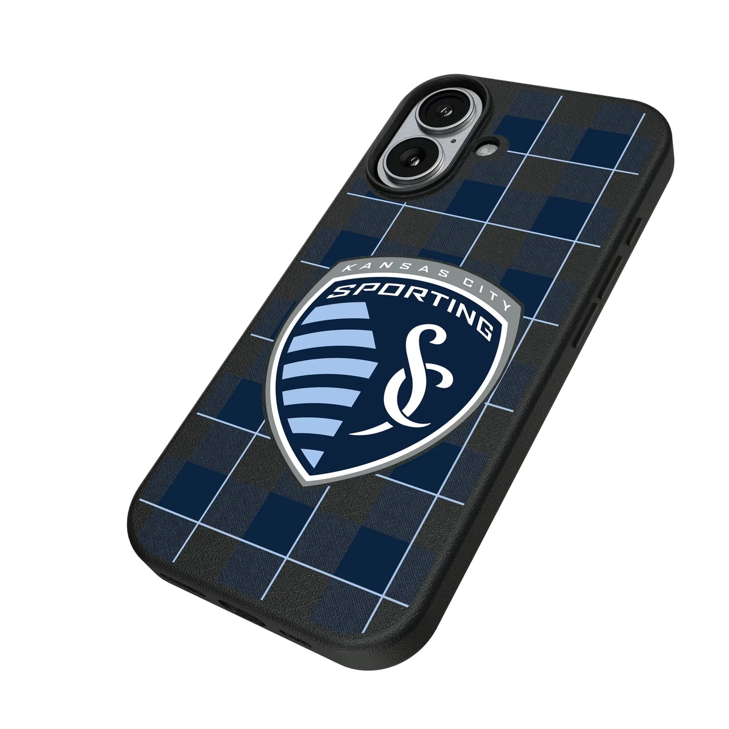 Sporting Kansas City Plaid MagSafe Compatible Phone Case for Apple iPhone