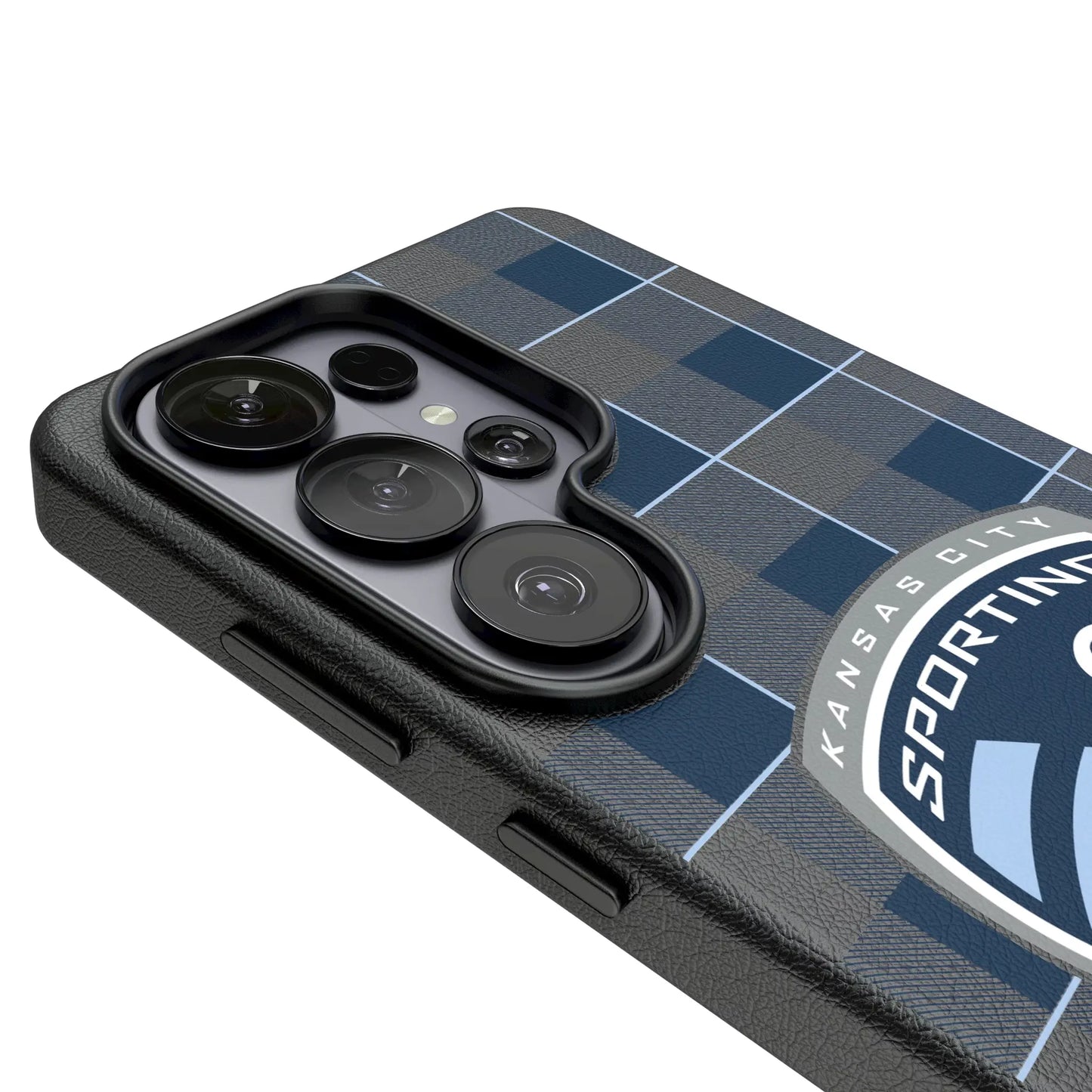 Sporting Kansas City Plaid MagSafe Compatible Phone Case for Samsung Galaxy