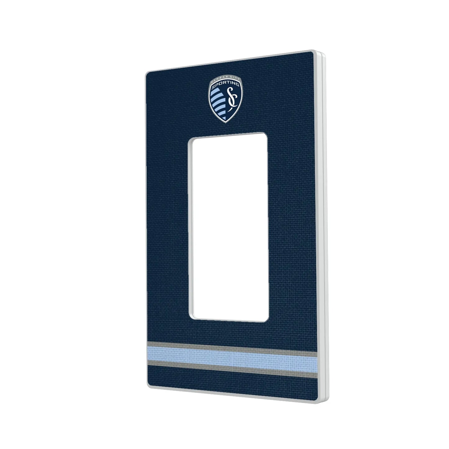 Sporting Kansas City Stripe Hidden-Screw Light Switch Plate