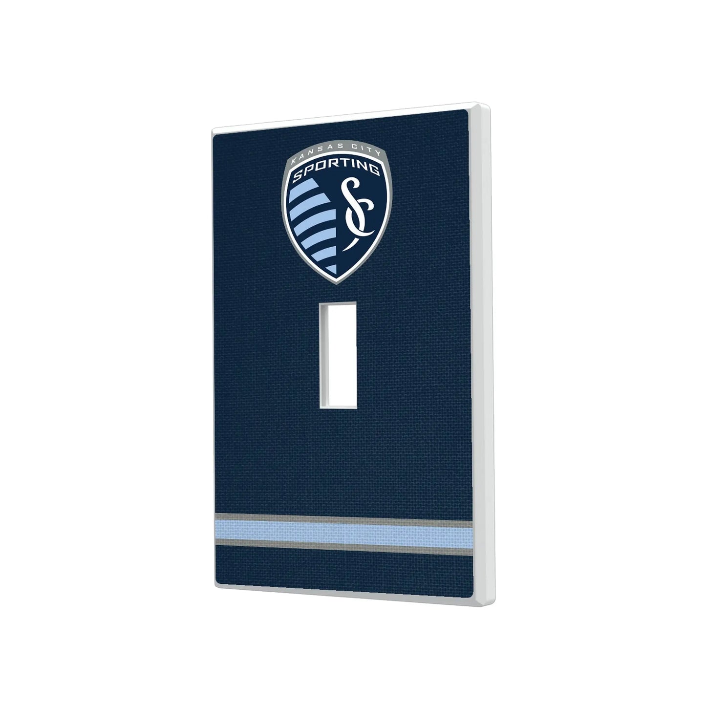 Sporting Kansas City Stripe Hidden-Screw Light Switch Plate