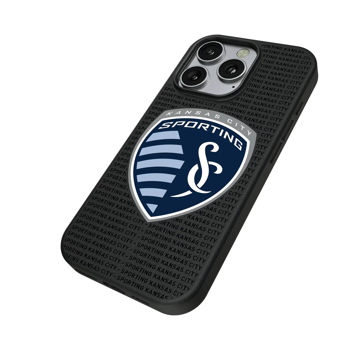 Sporting Kansas City Text Backdrop MagSafe Compatible Phone Case for Apple iPhone