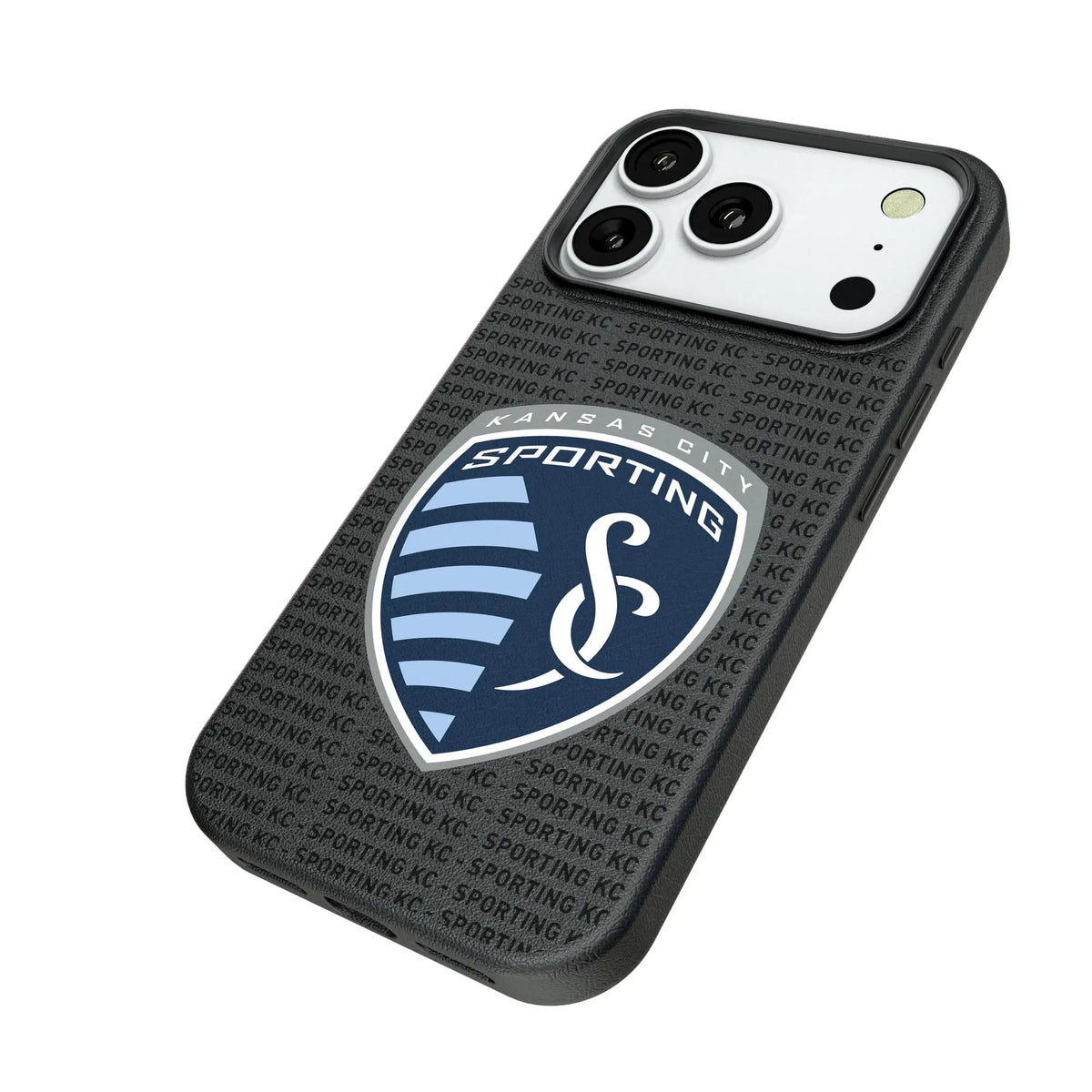 Sporting Kansas City Text Backdrop MagSafe Compatible Phone Case for Apple iPhone
