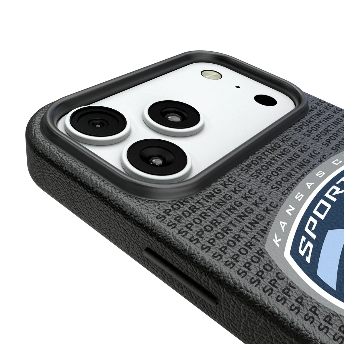 Sporting Kansas City Text Backdrop MagSafe Compatible Phone Case for Apple iPhone