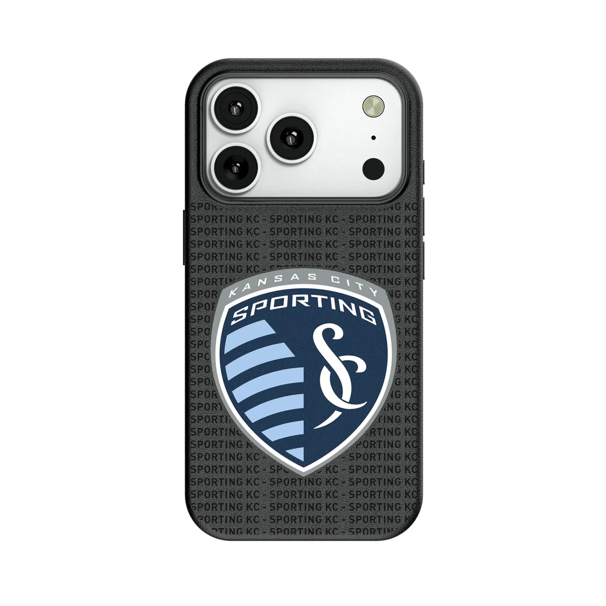Sporting Kansas City Text Backdrop MagSafe Compatible Phone Case for Apple iPhone