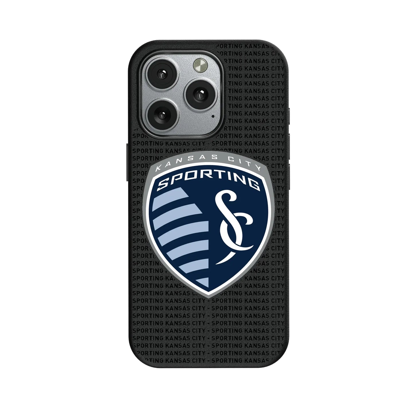 Sporting Kansas City Text Backdrop MagSafe Compatible Phone Case for Apple iPhone