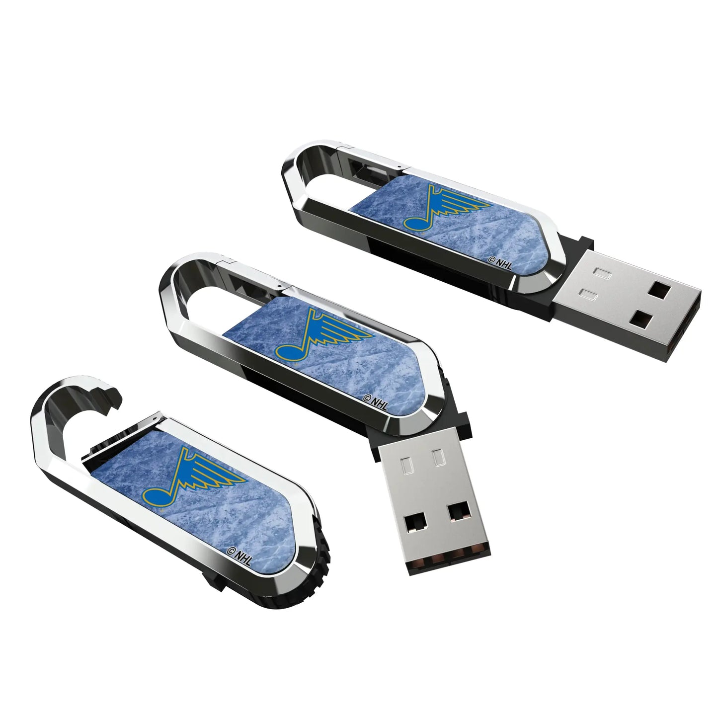 St. Louis Blues Ice Flood USB 64GB Clip Style Flash Drive