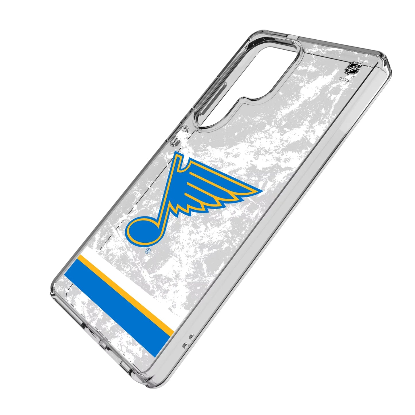St. Louis Blues Ice Stripe Clear Phone Case for Samsung Galaxy