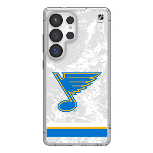 St. Louis Blues Ice Stripe Clear Phone Case for Samsung Galaxy