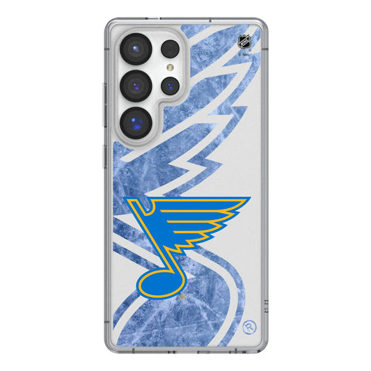 St. Louis Blues Ice Tilt Clear Phone Case for Samsung Galaxy