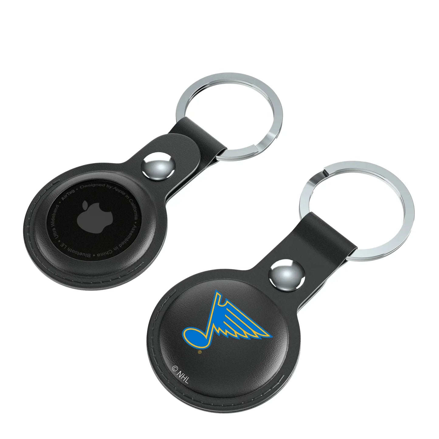 St. Louis Blues Insignia Black Airtag Holder 2-Pack