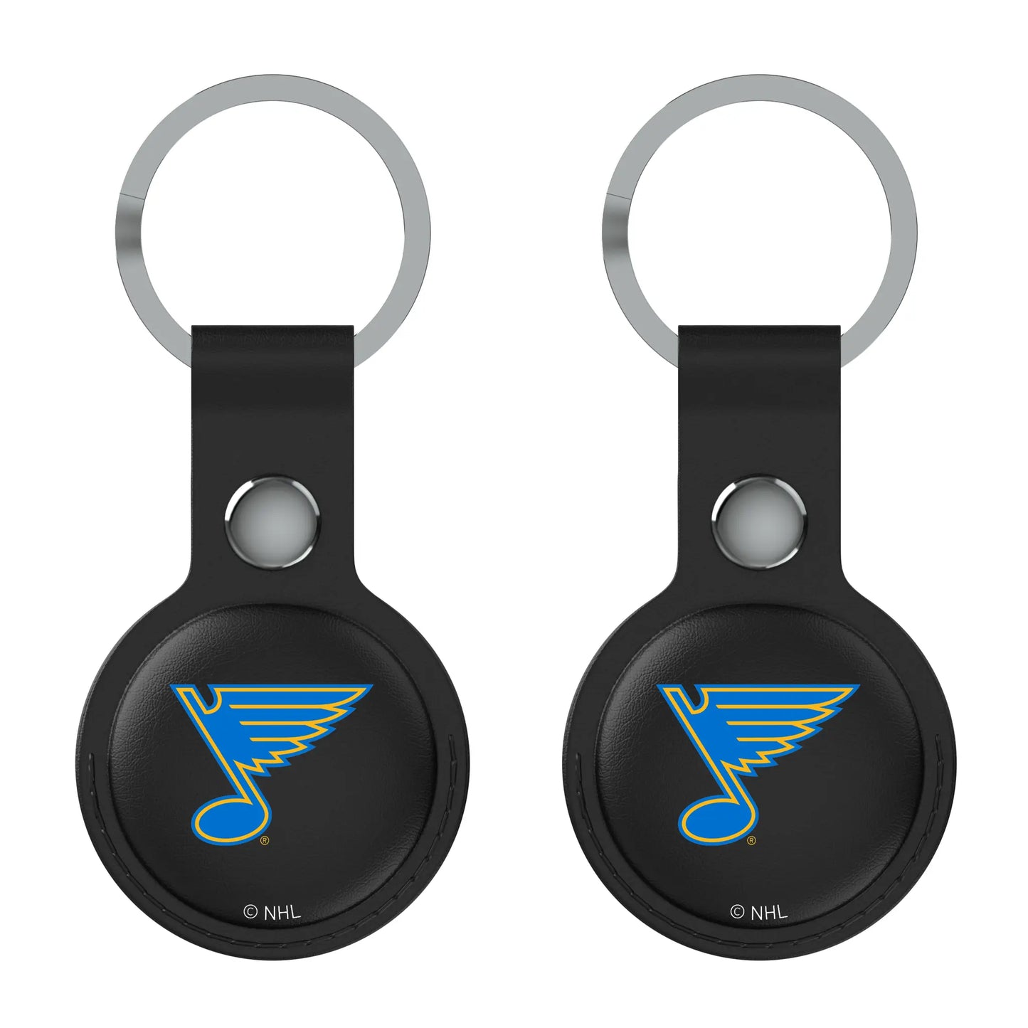 St. Louis Blues Insignia Black Airtag Holder 2-Pack