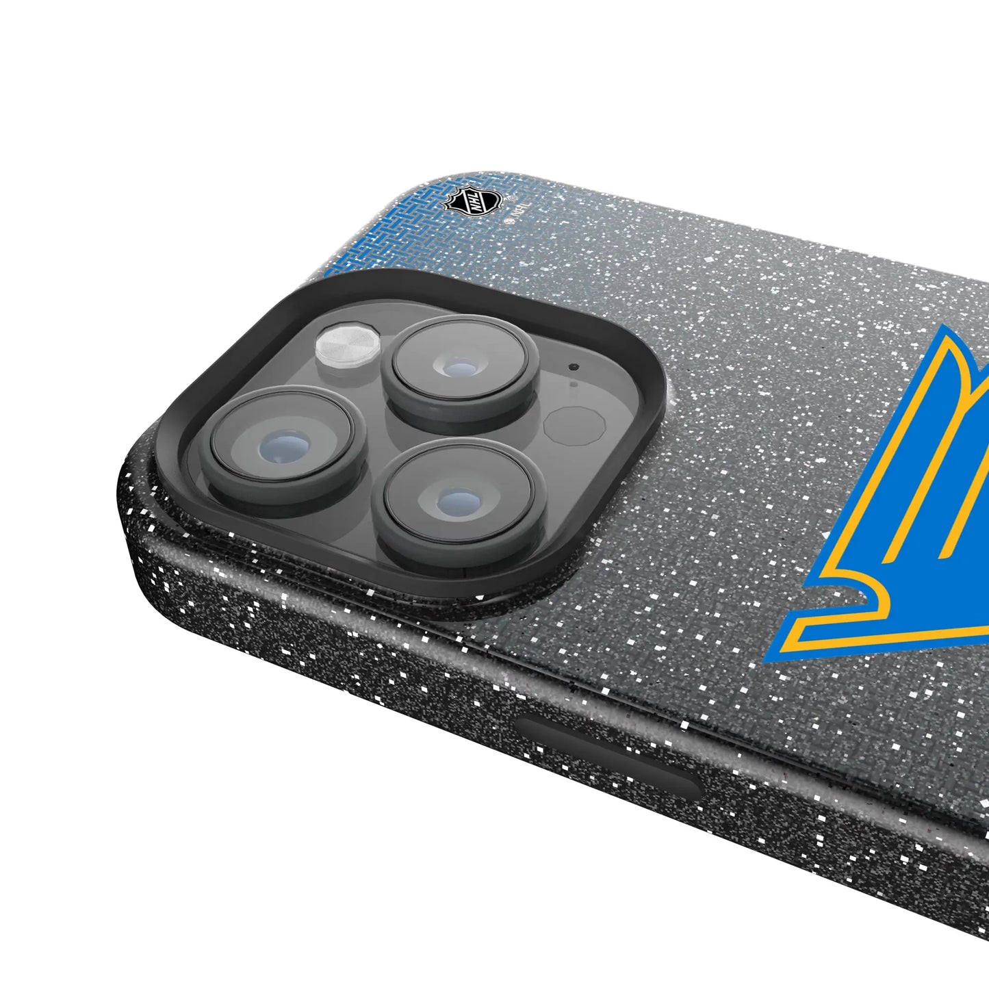 St. Louis Blues Linen Black Bling Phone Case for Apple iPhone