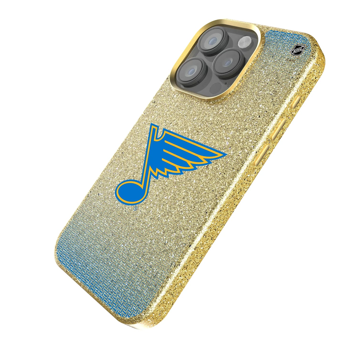 St. Louis Blues Linen Bling Phone Case for Apple iPhone