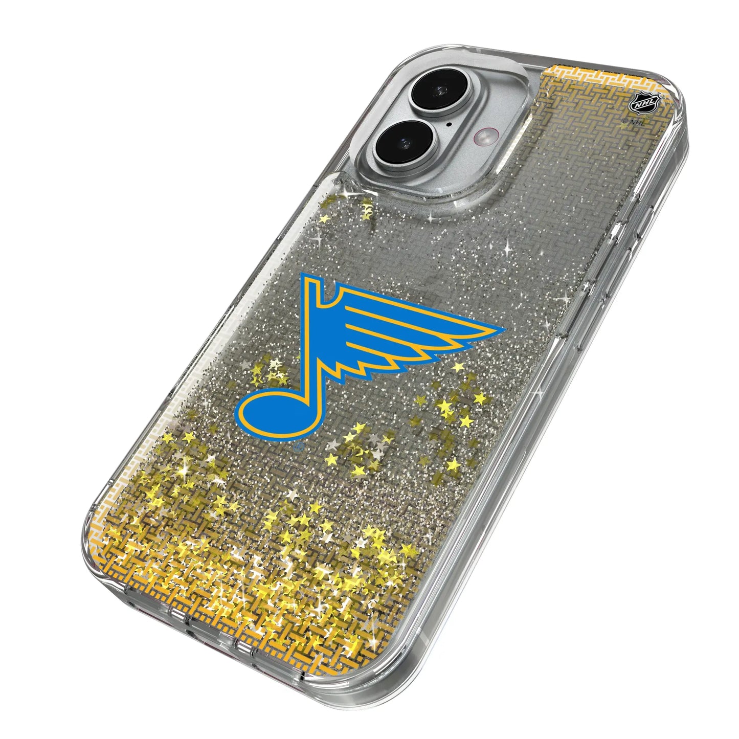 St. Louis Blues Linen Glitter Phone Case for Apple iPhone