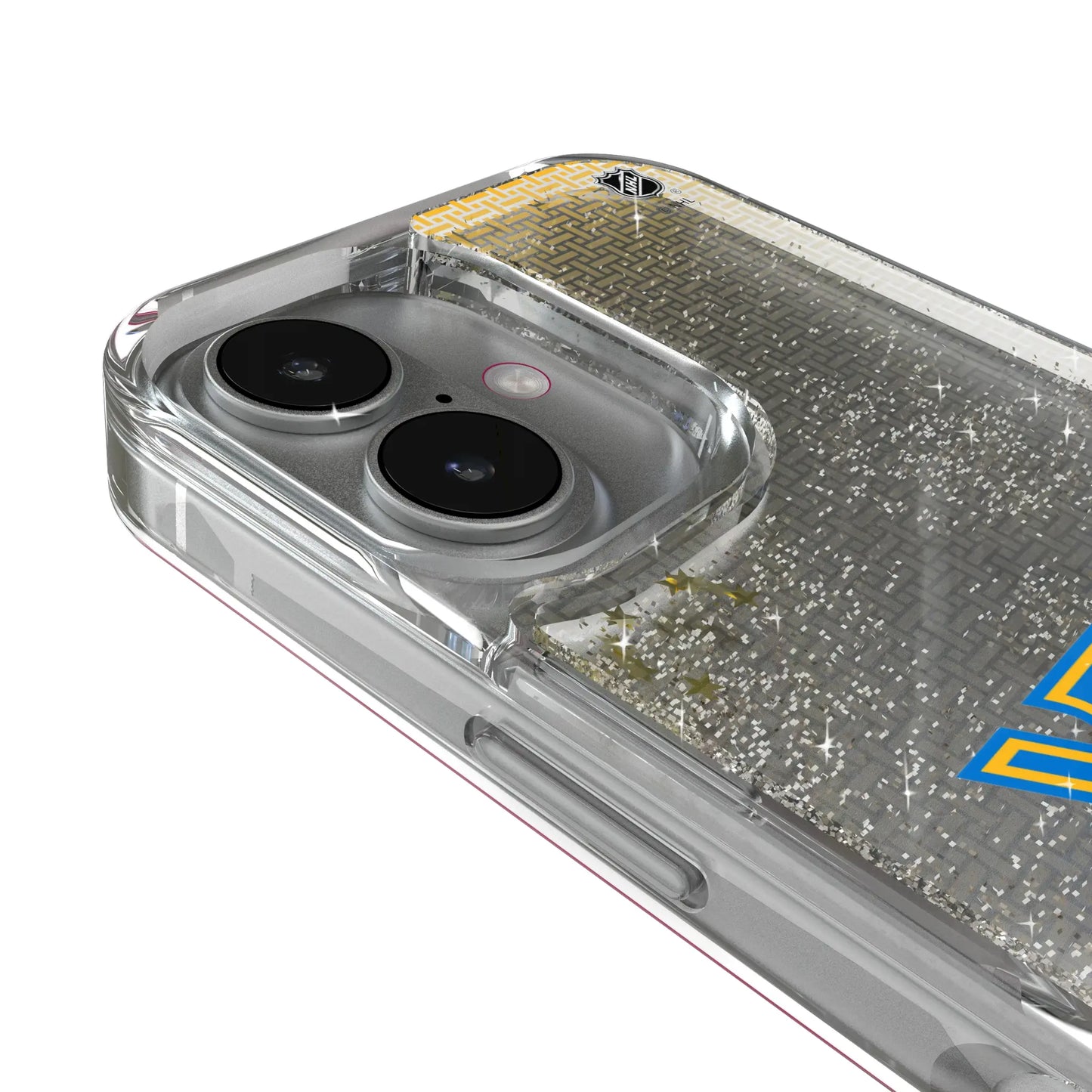 St. Louis Blues Linen Glitter Phone Case for Apple iPhone