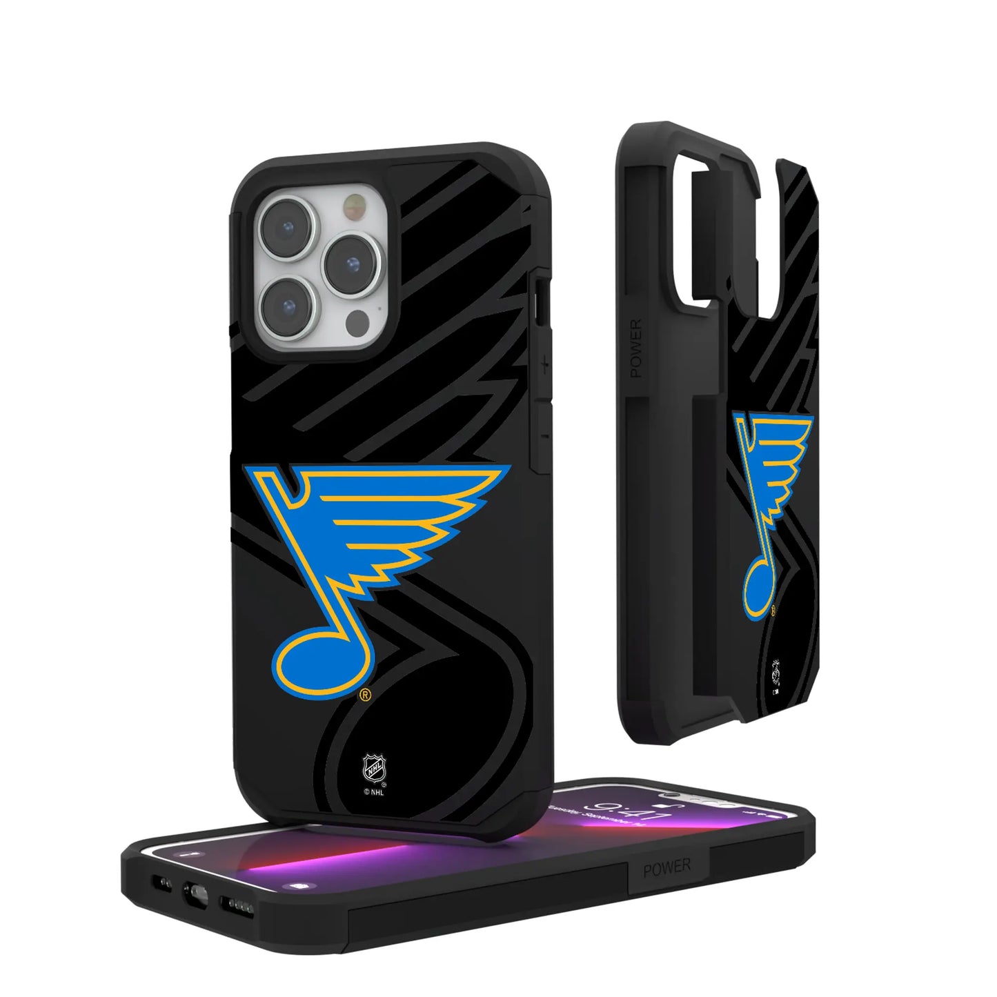 St. Louis Blues Monocolor Tilt Rugged Phone Case for Apple iPhone