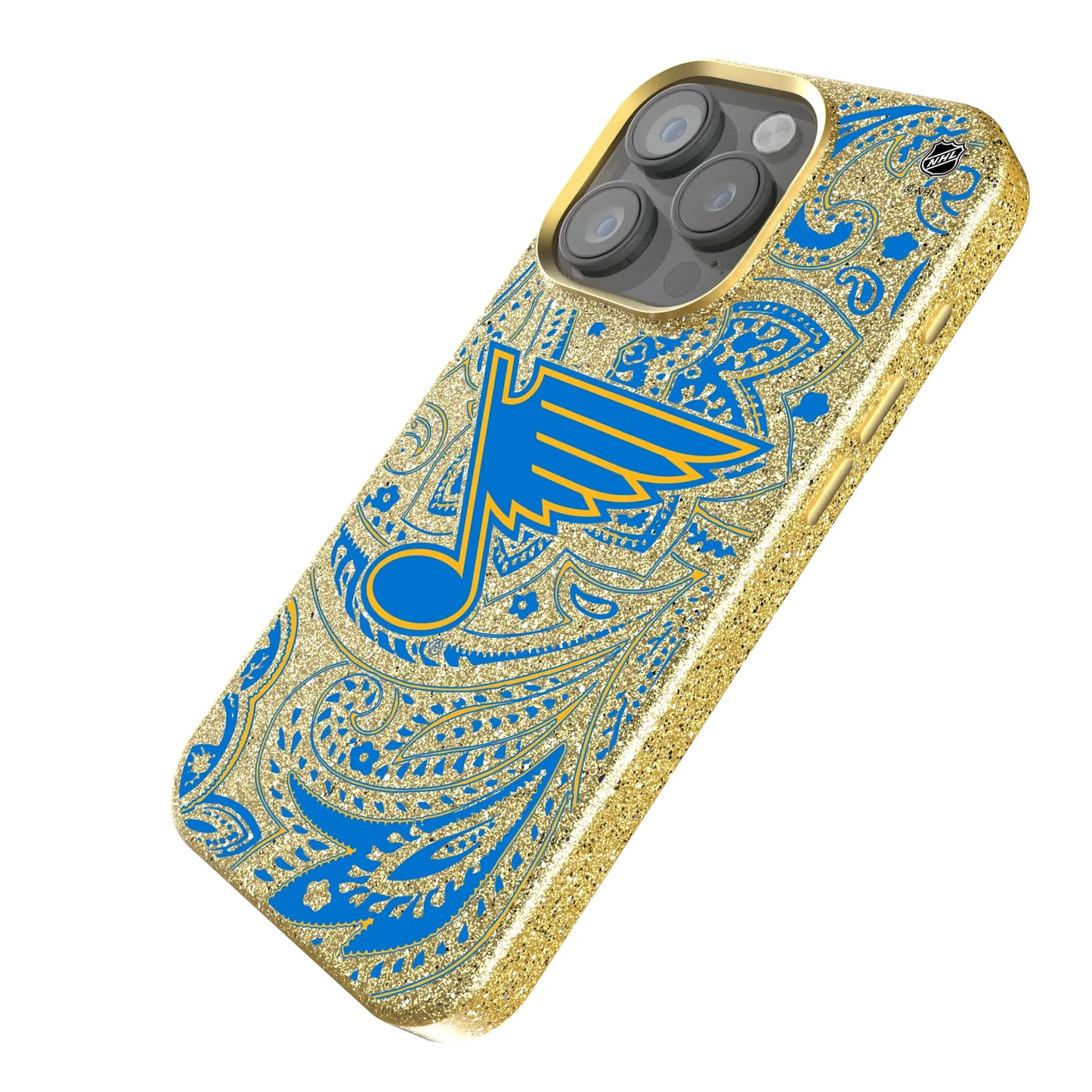 St. Louis Blues Paisley Bling Phone Case for Apple iPhone