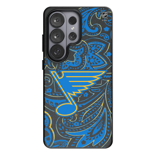 St. Louis Blues Paisley MagSafe Compatible Phone Case for Samsung Galaxy