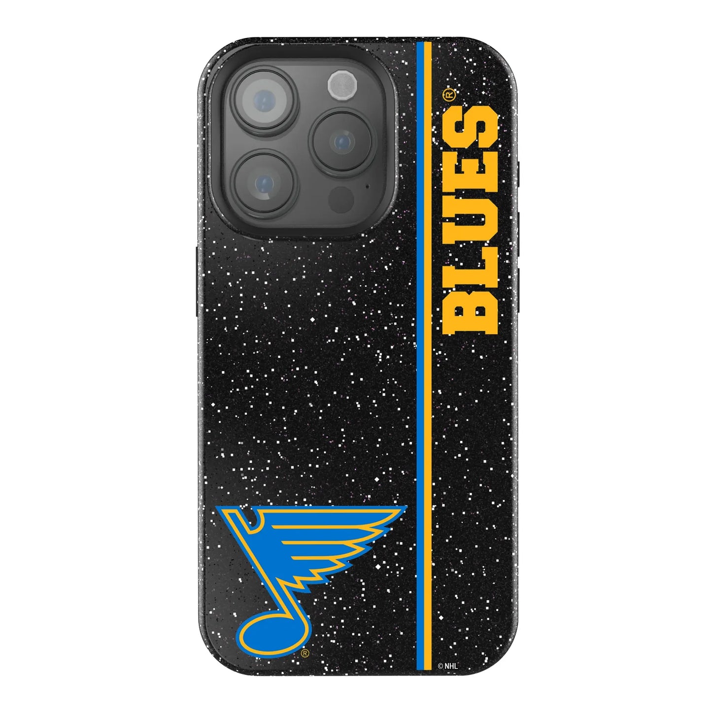 St. Louis Blues Sidebar Black Bling Phone Case for Apple iPhone