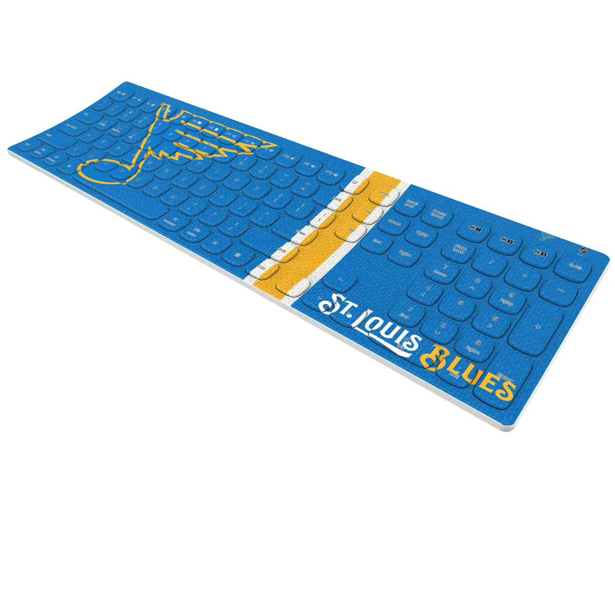 St. Louis Blues Stripe Curved Wireless Keyboard