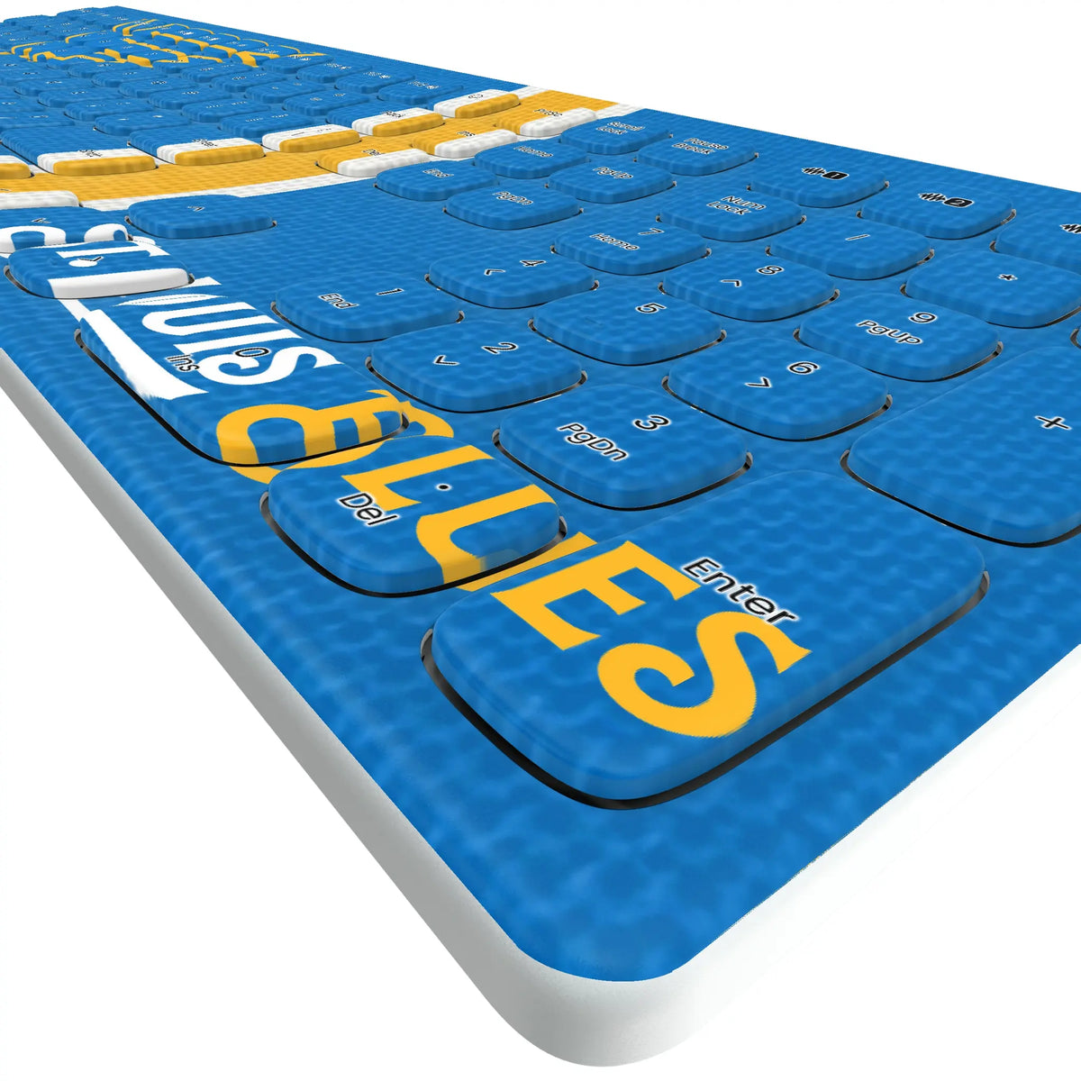 St. Louis Blues Stripe Curved Wireless Keyboard