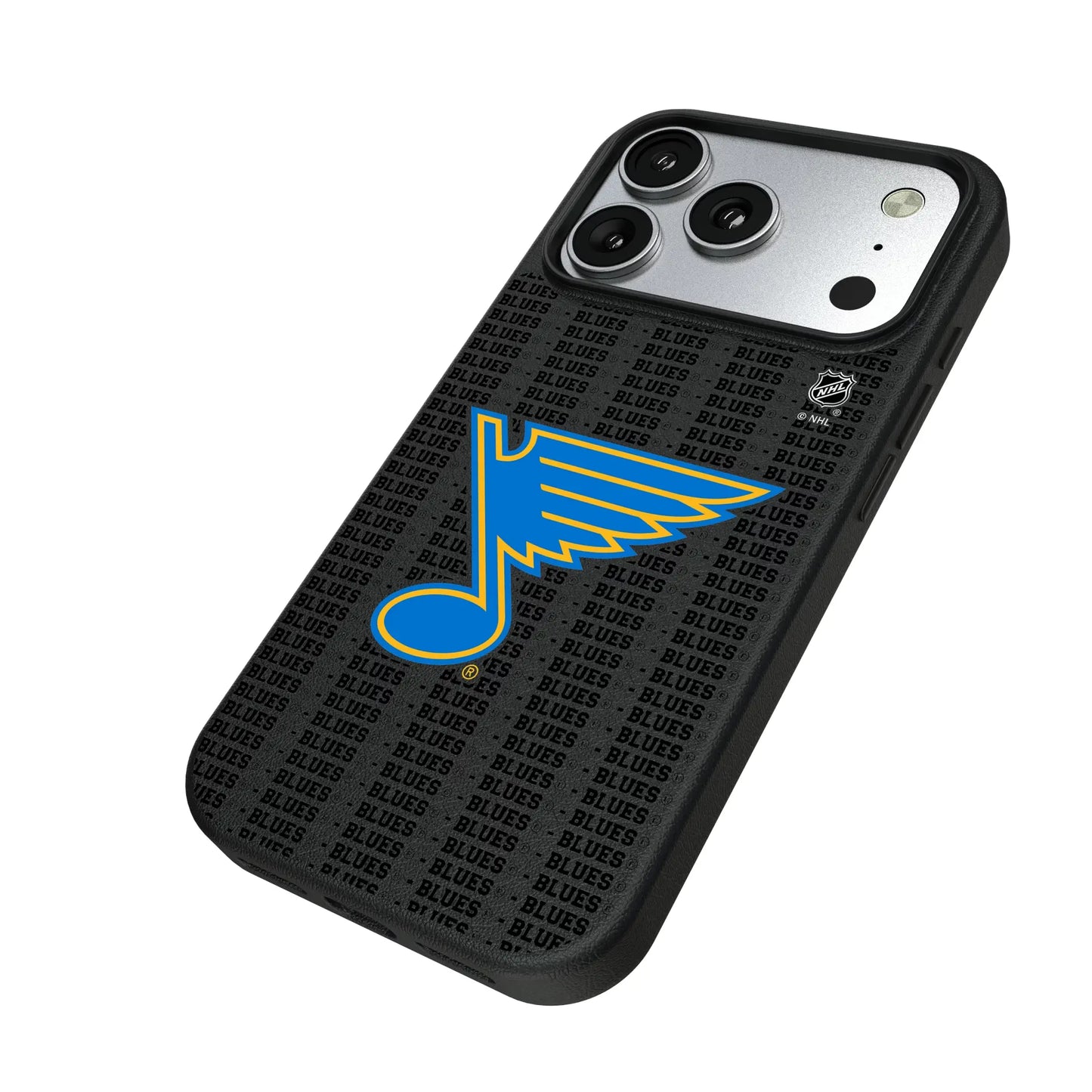 St. Louis Blues Text Backdrop MagSafe Compatible Phone Case for Apple iPhone