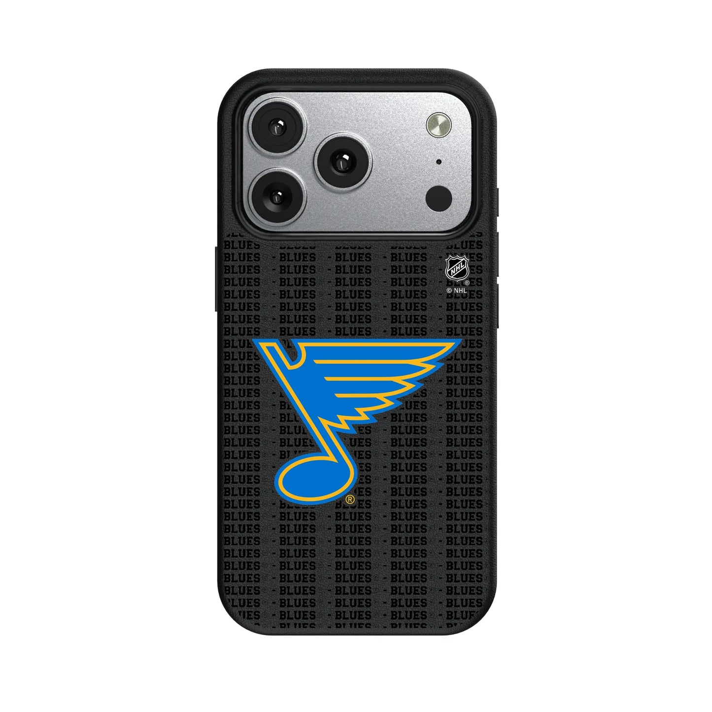 St. Louis Blues Text Backdrop MagSafe Compatible Phone Case for Apple iPhone