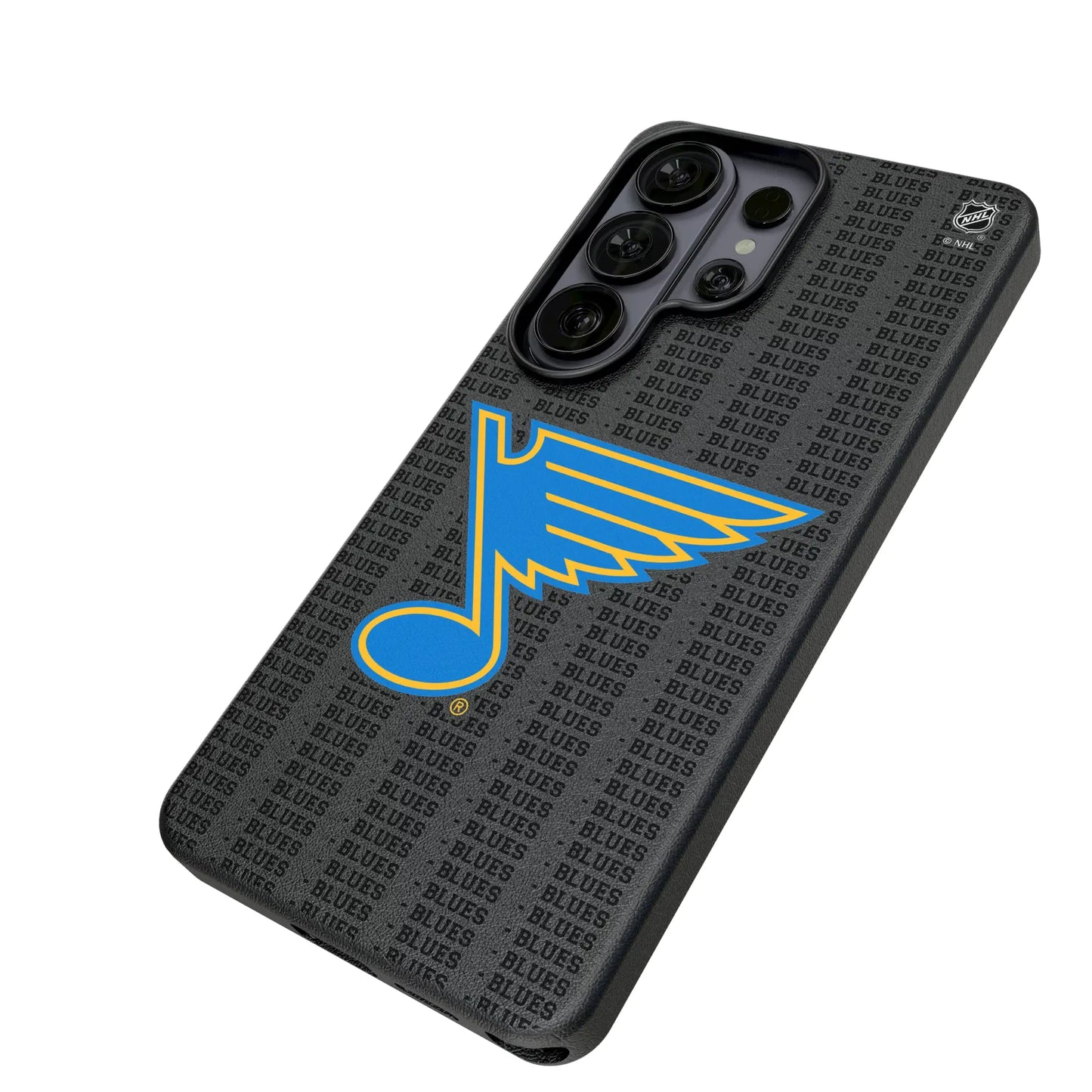 St. Louis Blues Text Backdrop MagSafe Compatible Phone Case for Samsung Galaxy