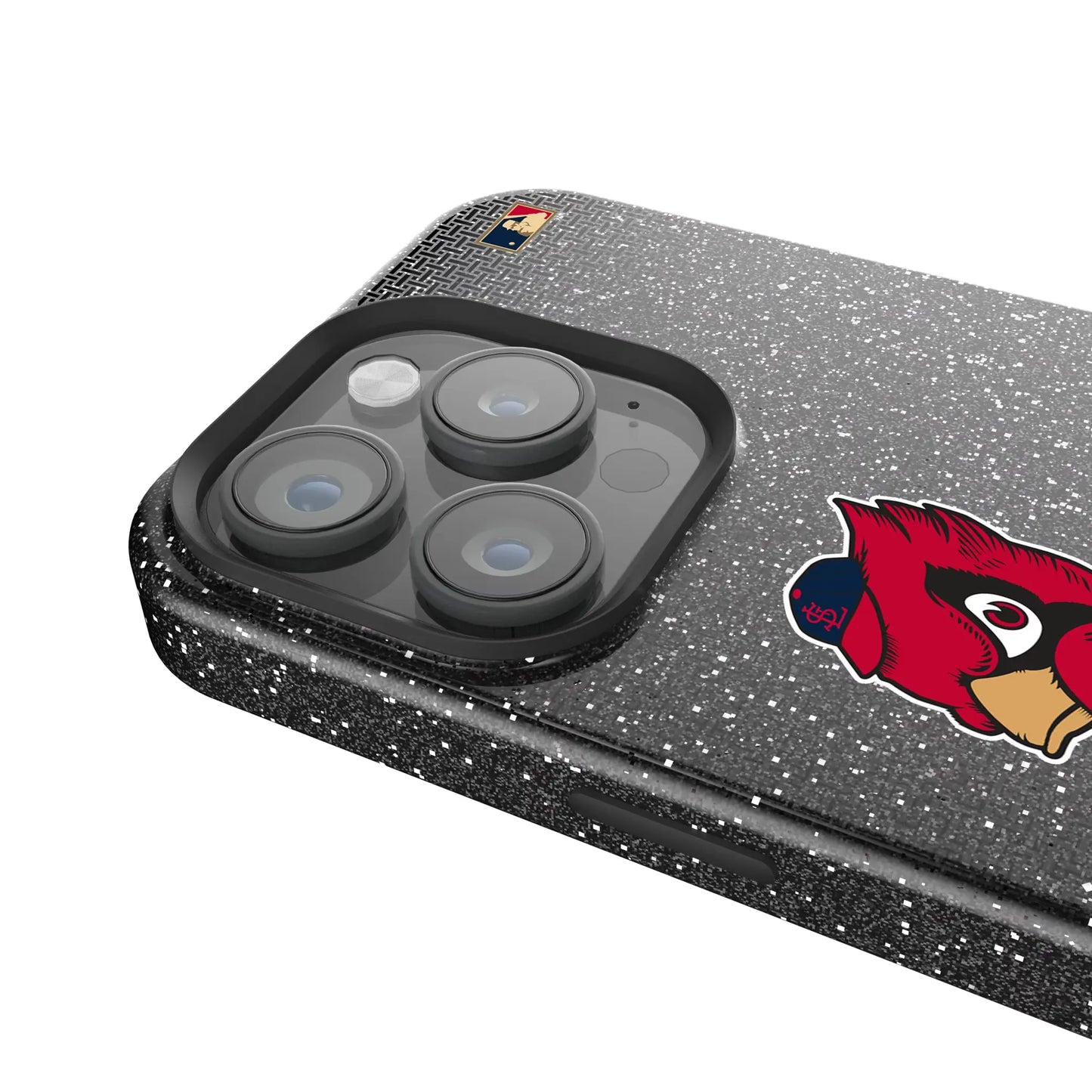 St Louis Cardinals 1950s - Cooperstown Collection Linen Black Bling Phone Case for Apple iPhone