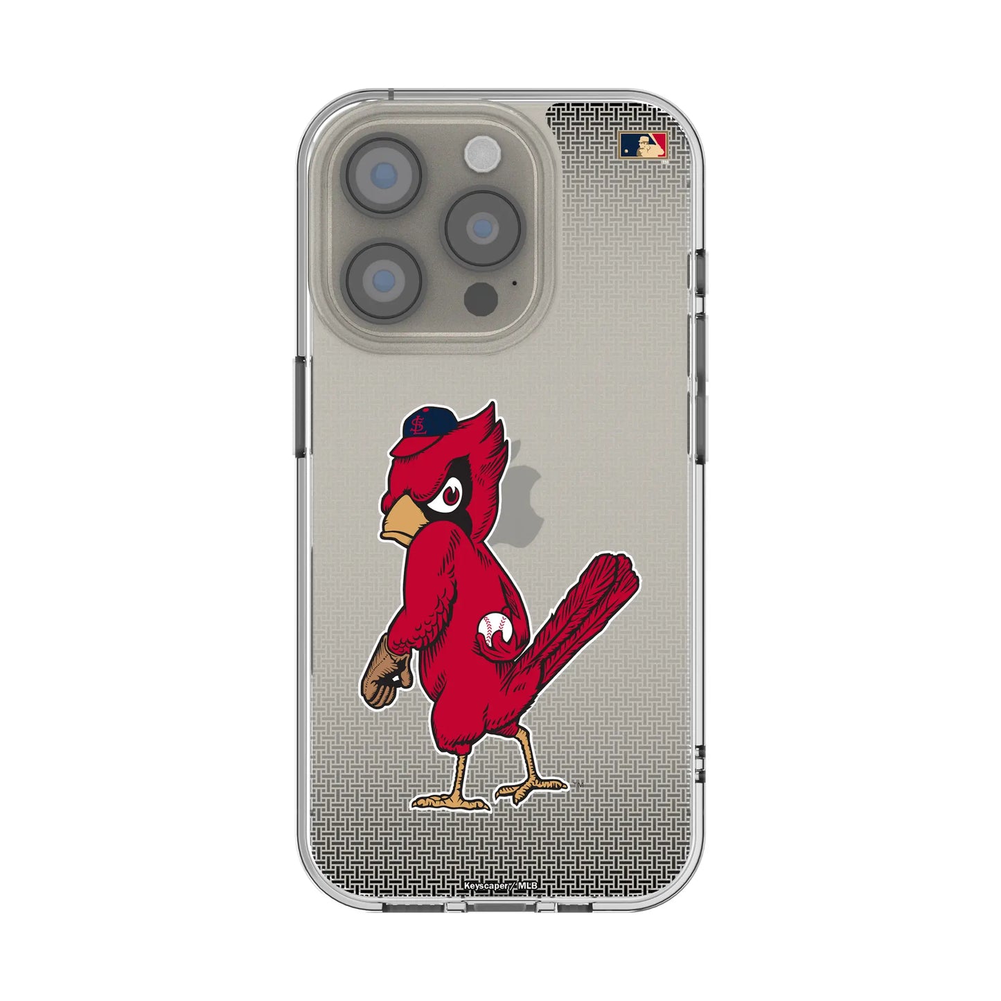 St Louis Cardinals 1950s - Cooperstown Collection Linen Clear Phone Case for Apple iPhone