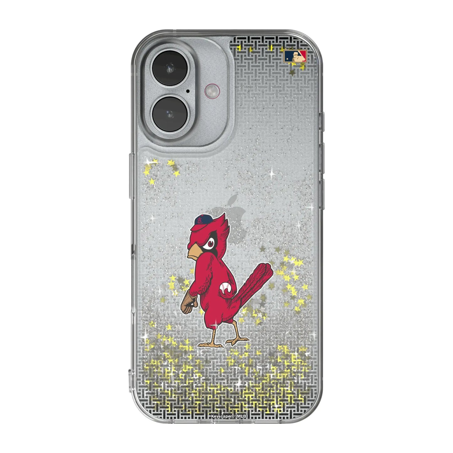 St Louis Cardinals 1950s - Cooperstown Collection Linen Glitter Phone Case for Apple iPhone