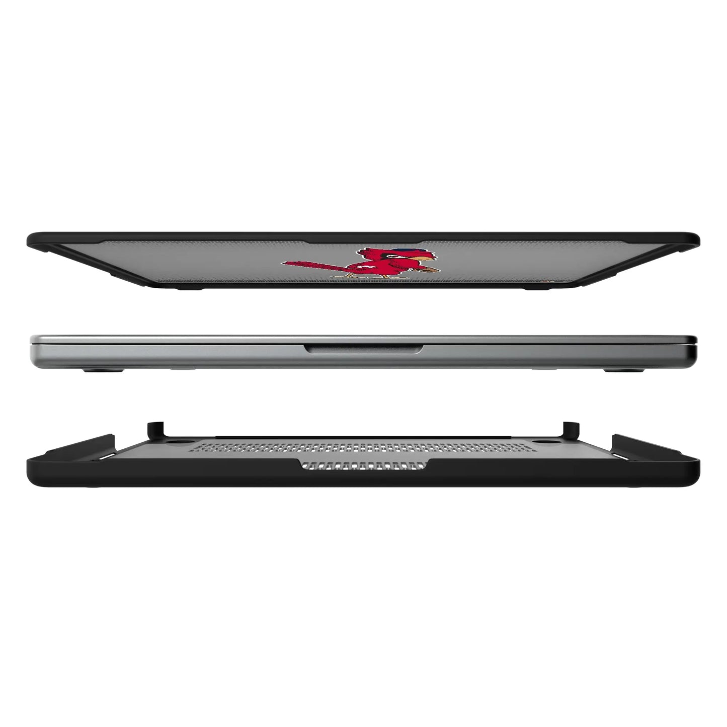 St Louis Cardinals 1950s - Cooperstown Collection Linen Laptop Case for Apple MacBook