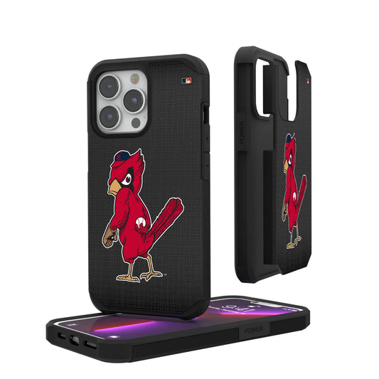St Louis Cardinals 1950s - Cooperstown Collection Linen Rugged Phone Case for Apple iPhone