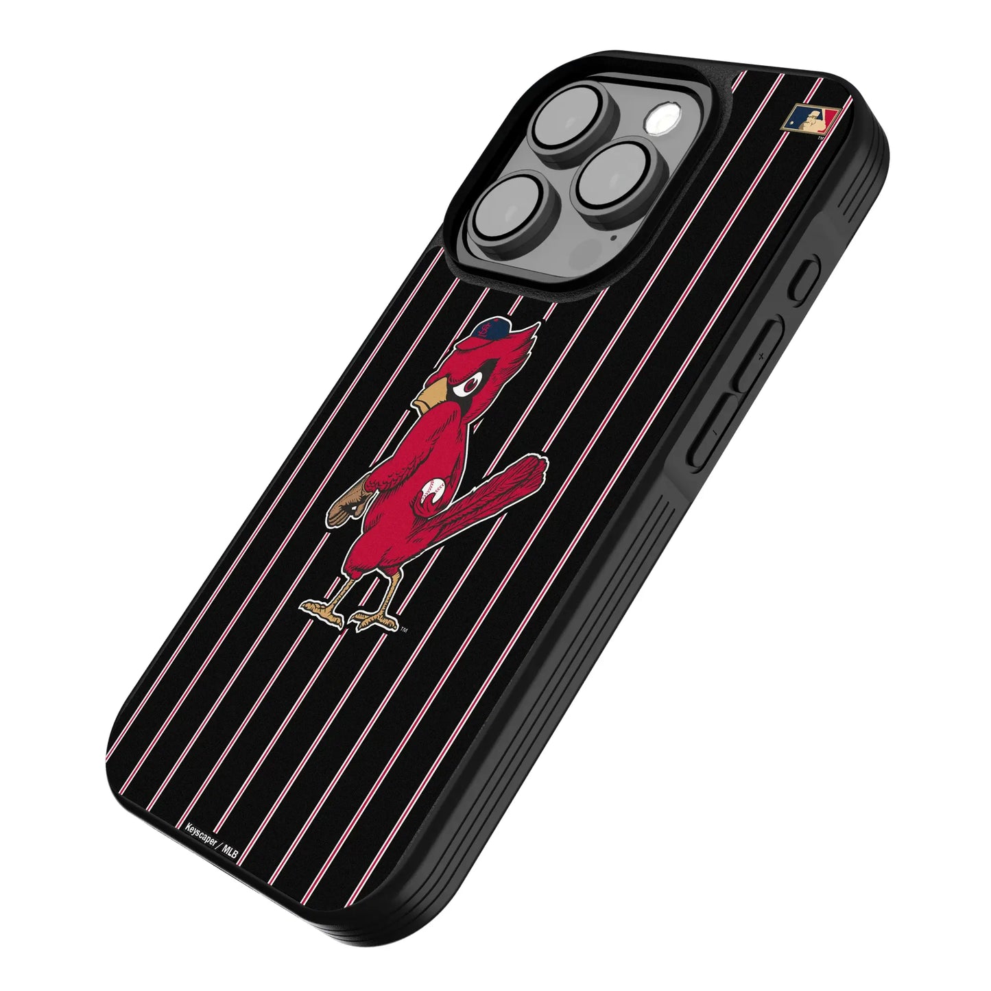 St Louis Cardinals 1950s - Cooperstown Collection Pinstripe Bump Phone Case for Apple iPhone
