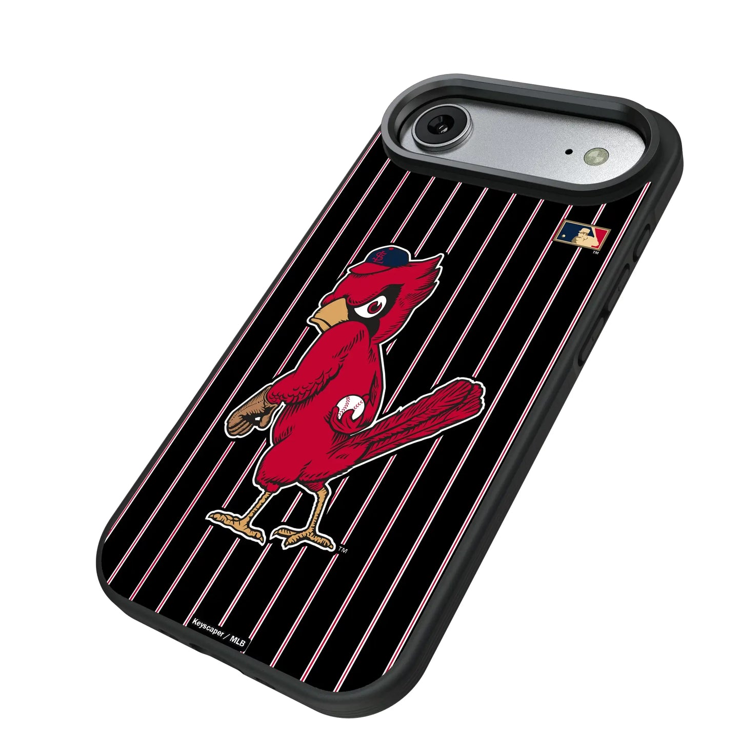 St Louis Cardinals 1950s - Cooperstown Collection Pinstripe Bump Phone Case for Apple iPhone