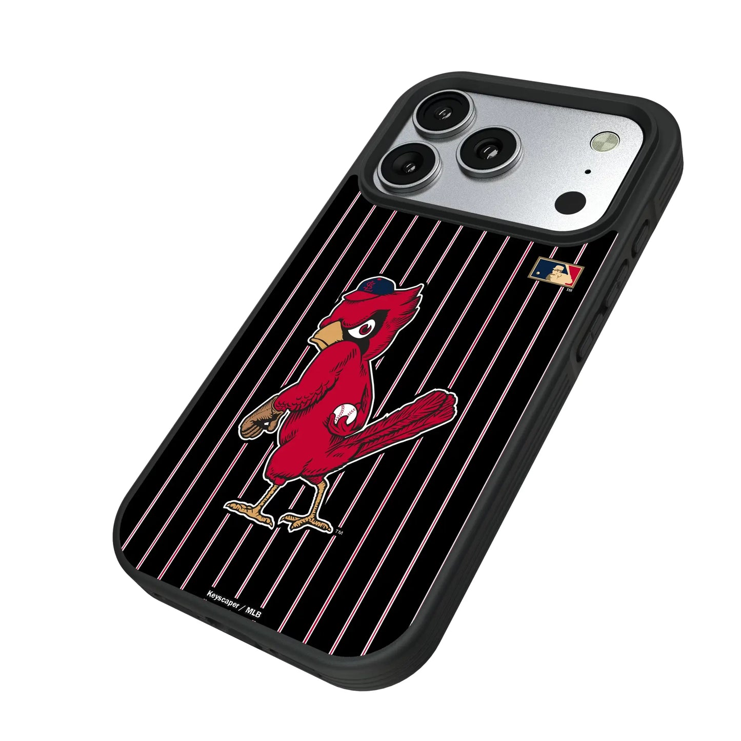 St Louis Cardinals 1950s - Cooperstown Collection Pinstripe Bump Phone Case for Apple iPhone