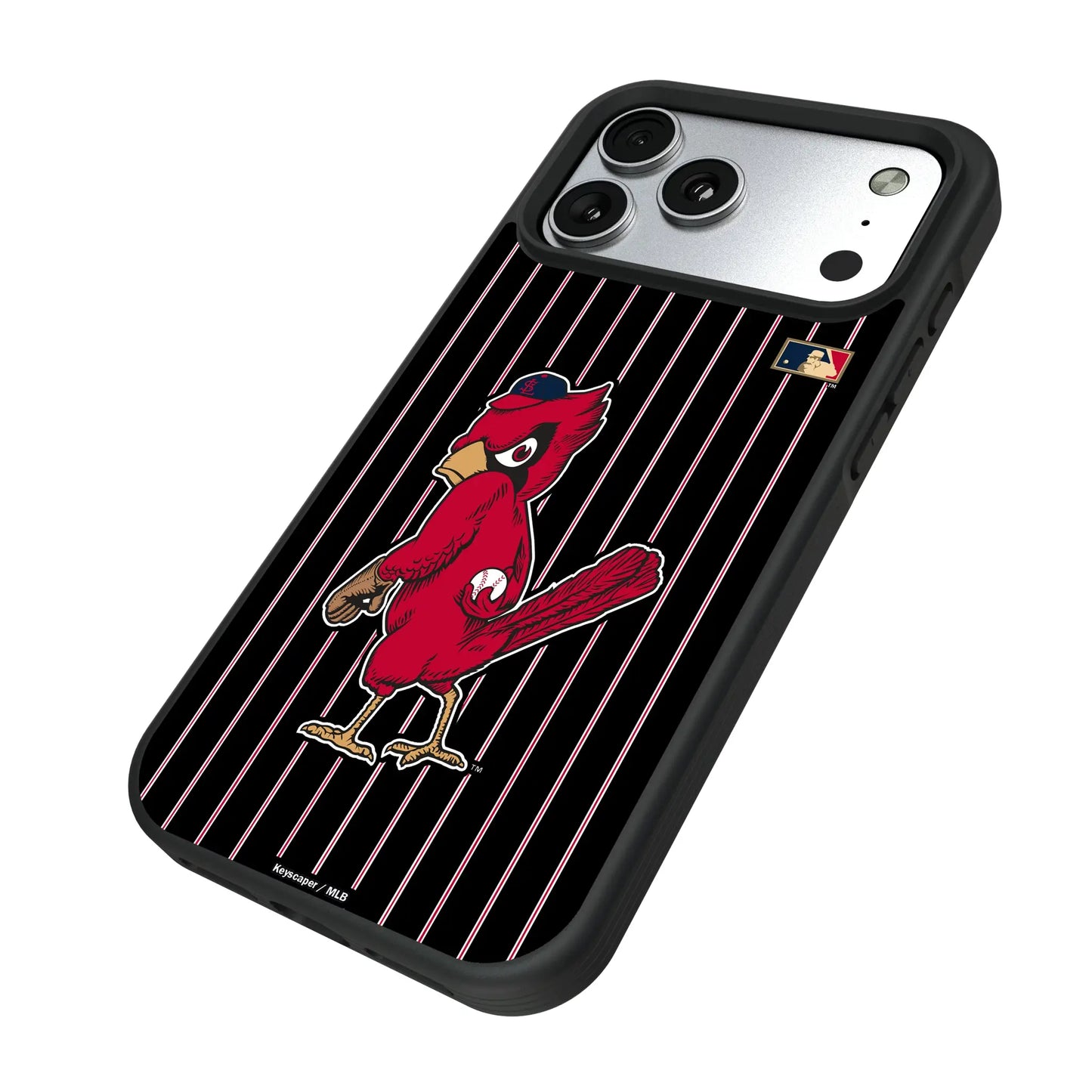 St Louis Cardinals 1950s - Cooperstown Collection Pinstripe Bump Phone Case for Apple iPhone