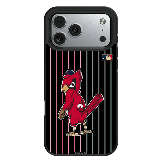 St Louis Cardinals 1950s - Cooperstown Collection Pinstripe Bump Phone Case for Apple iPhone