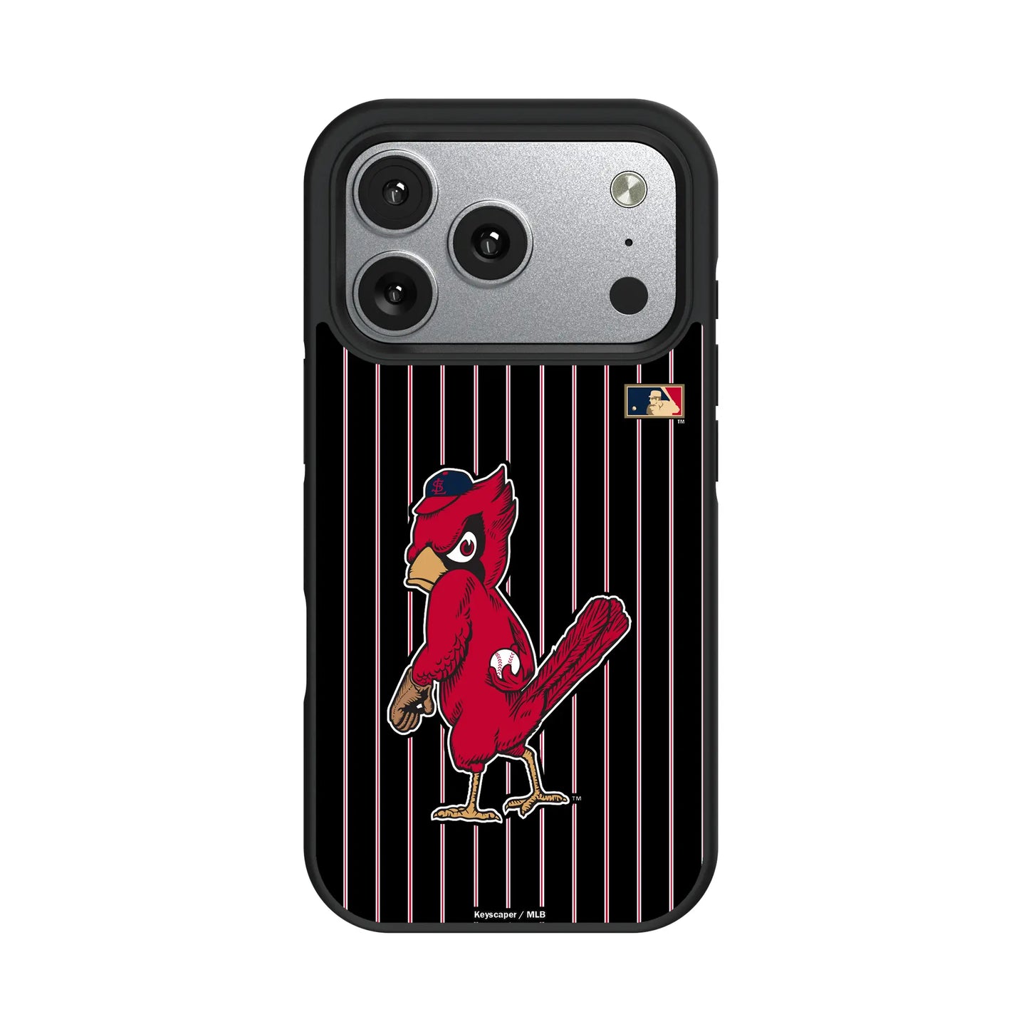 St Louis Cardinals 1950s - Cooperstown Collection Pinstripe Bump Phone Case for Apple iPhone