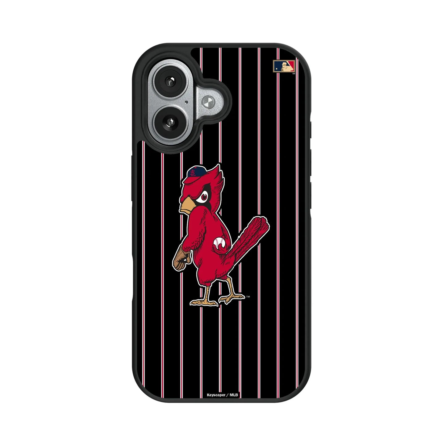 St Louis Cardinals 1950s - Cooperstown Collection Pinstripe Bump Phone Case for Apple iPhone