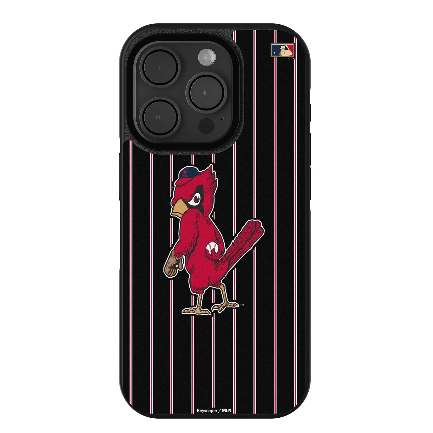 St Louis Cardinals 1950s - Cooperstown Collection Pinstripe Bump Phone Case for Apple iPhone