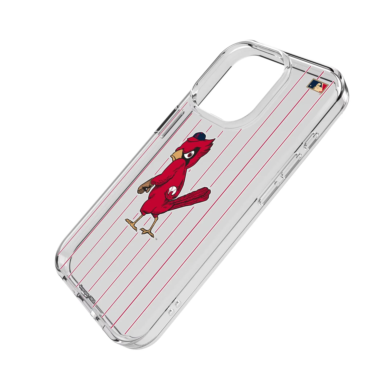 St Louis Cardinals 1950s - Cooperstown Collection Pinstripe Clear Phone Case for Apple iPhone