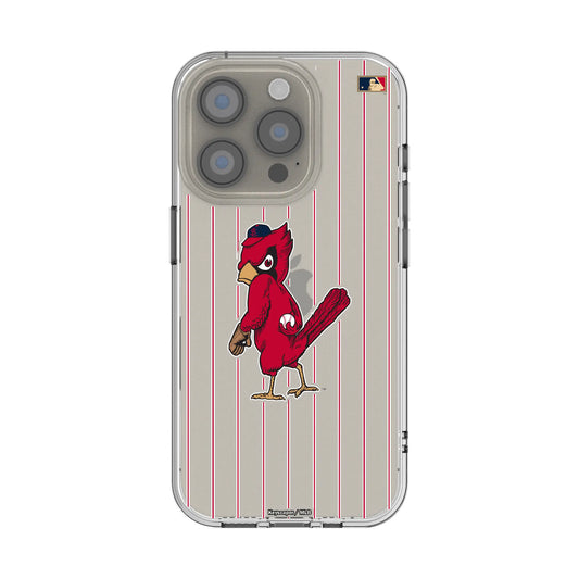St Louis Cardinals 1950s - Cooperstown Collection Pinstripe Clear Phone Case for Apple iPhone
