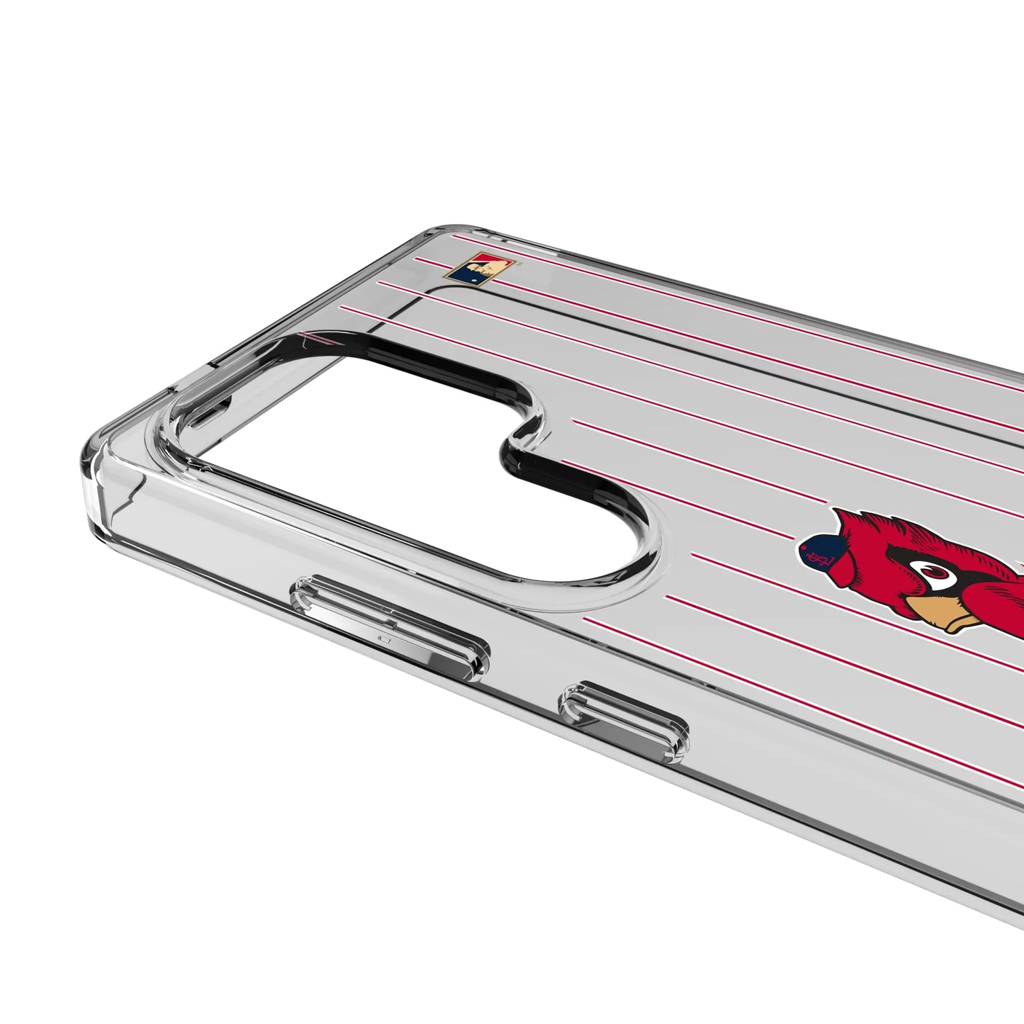 St Louis Cardinals 1950s - Cooperstown Collection Pinstripe Clear Phone Case for Samsung Galaxy