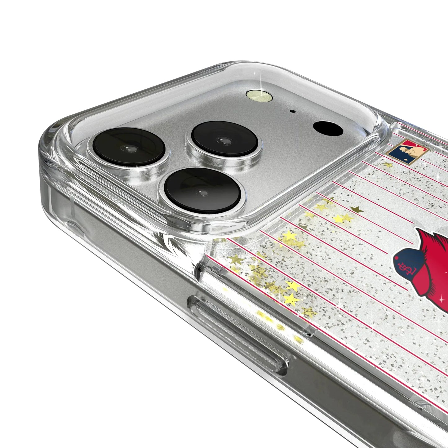 St Louis Cardinals 1950s - Cooperstown Collection Pinstripe Glitter Phone Case for Apple iPhone