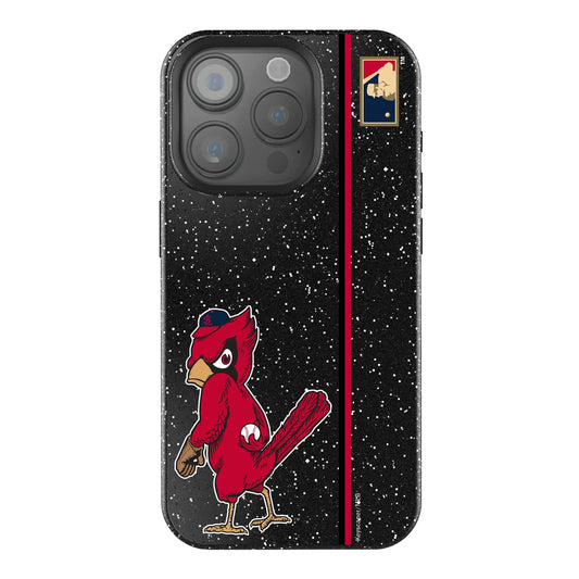 St Louis Cardinals 1950s - Cooperstown Collection Sidebar Black Bling Phone Case for Apple iPhone