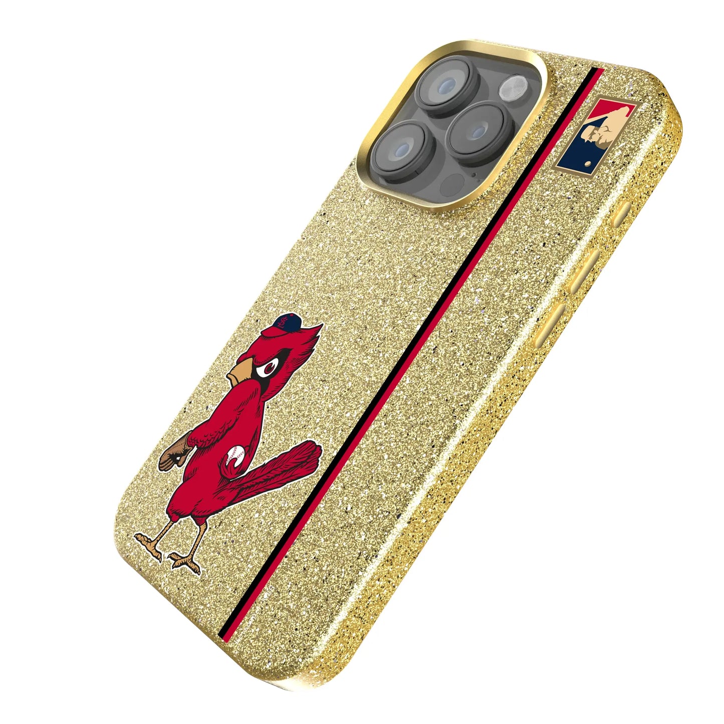 St Louis Cardinals 1950s - Cooperstown Collection Sidebar Bling Phone Case for Apple iPhone